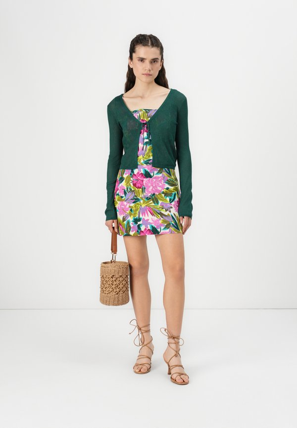 SHEER TIE CARDIGAN - Cardigan - rain forest4