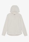 OVERSIZED FLEECE WITH ZIP AND HOOD AND THUMB HOLES - Majica s kapuljačom - beige