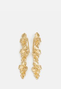 ECHO FLOWER DANGLE - Earrings - gold coloured