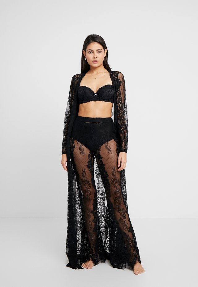 PREMIUM EYELASH KIMONO - Strandaccessoire - black