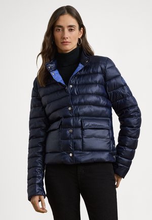METALLIC QUILTED DOWN COAT - Dunjakker - navy