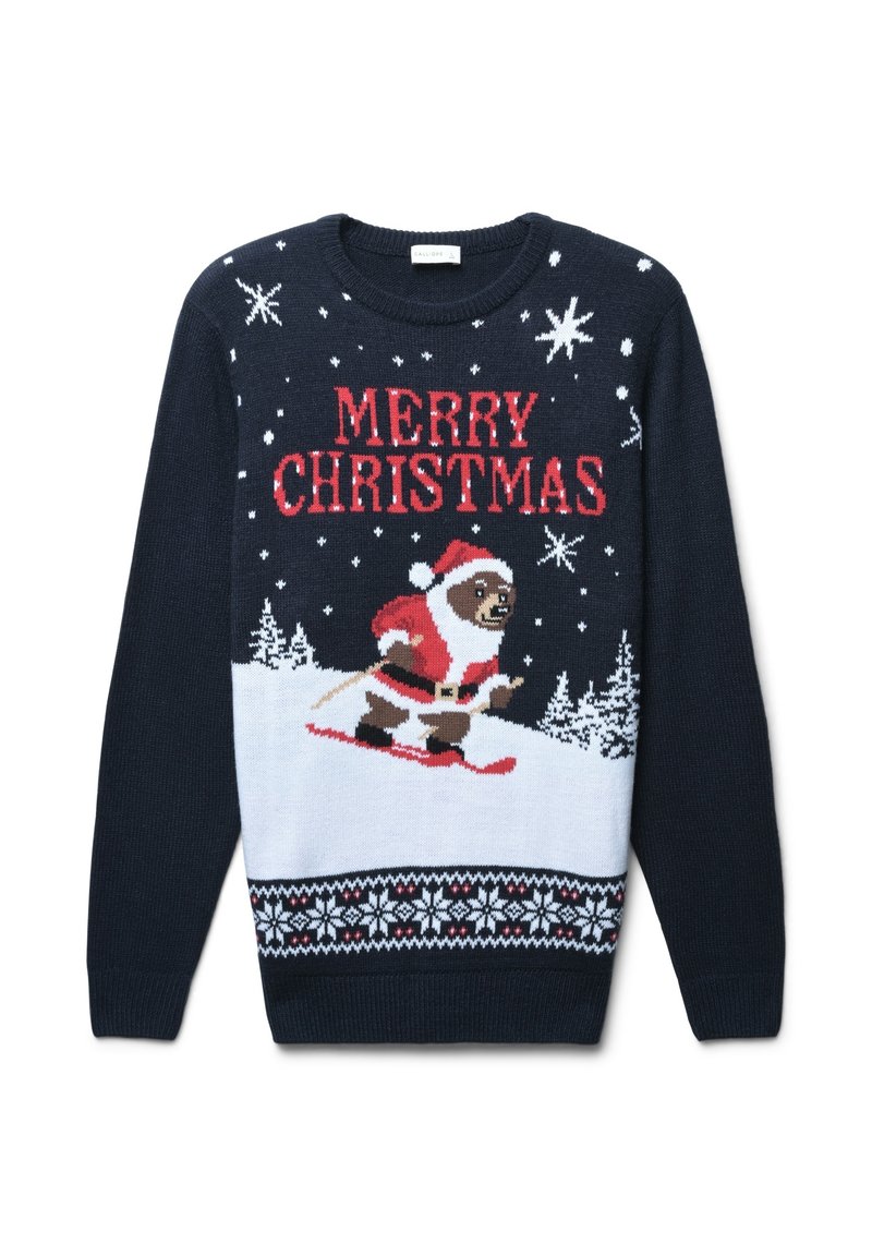 Felpa Natalizia Donna Merry Christmas Con Albero - Maglione Festivo Morbido E Comodo - Taglie S-2XL