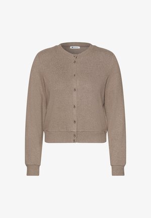 Street One, LANGARM JACKE IM STRICK-LOOK MIT RUNDHALS - Gilet - sanded amber mel