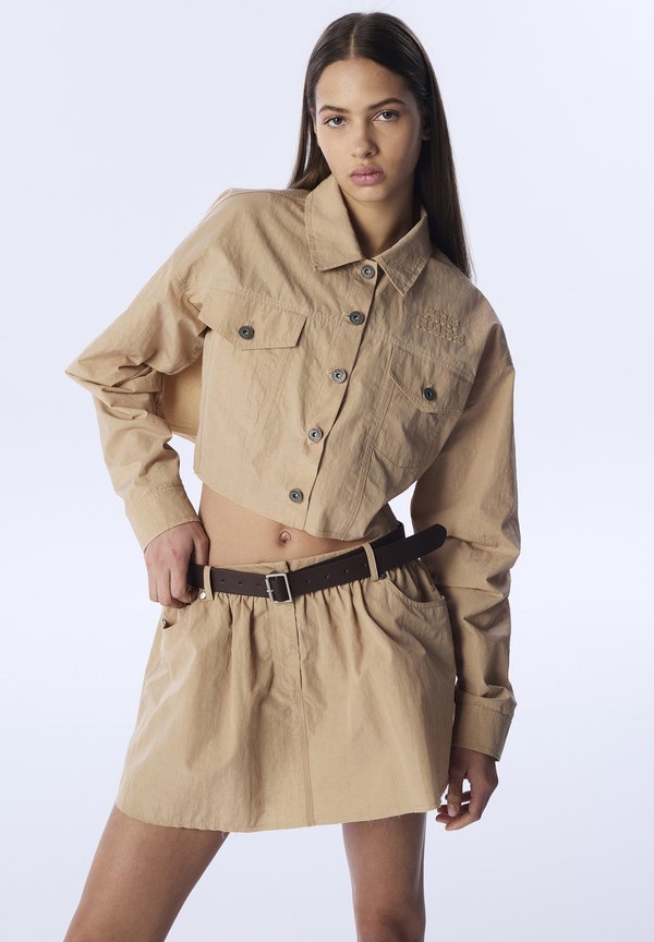 SLOGAN PATCH  - Leichte Jacke - natural