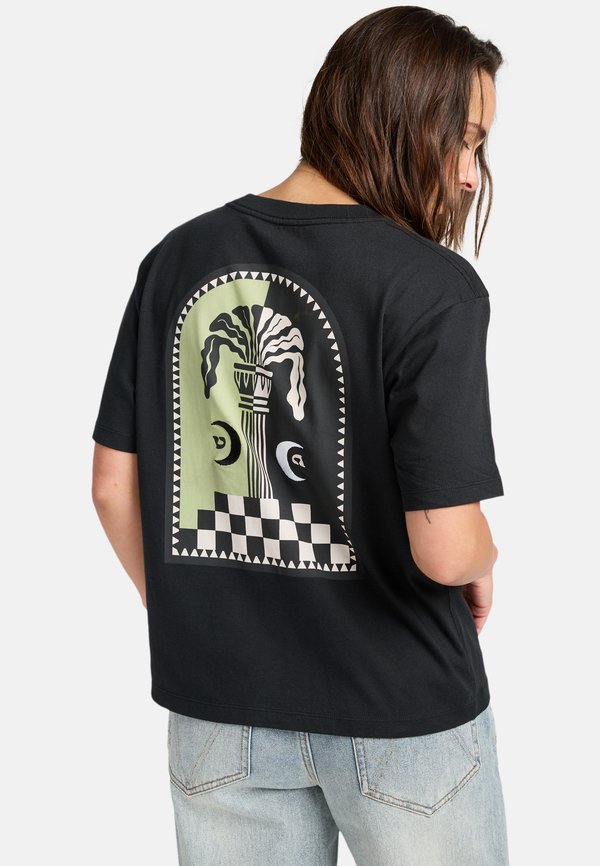 COLUMN - SHORT-SLEEVE SCREEN TEE  - Print T-shirt - blk