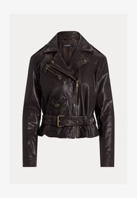 Lauren Ralph Lauren Petite BELTED BURNISHED LEATHER