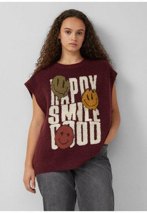 T-Shirt print - bordeaux