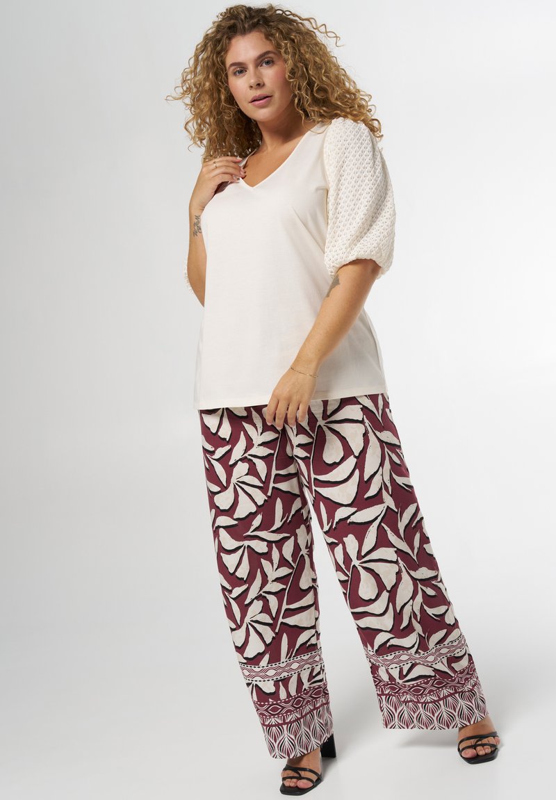 MS Mode T-shirt print - cream