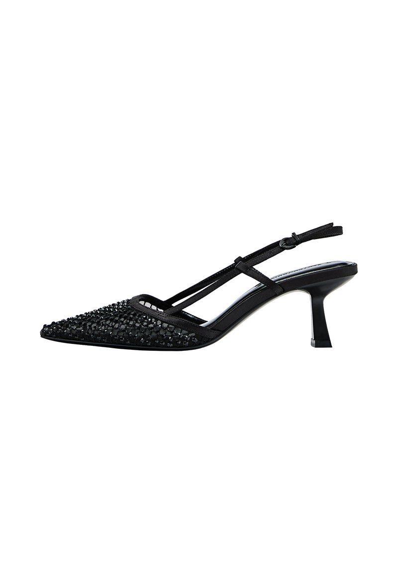 Escarpins Stradivarius - Pointure 41, Zébré Noir & Blanc, Talon Aiguille 11 Cm, Occasion
