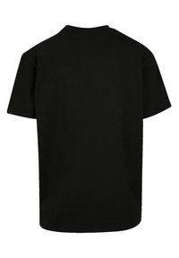 Black short-sleeve t-shirt, made of cotton, featuring a crew neck and a relaxed fit, with no graphics or patterns on the back.