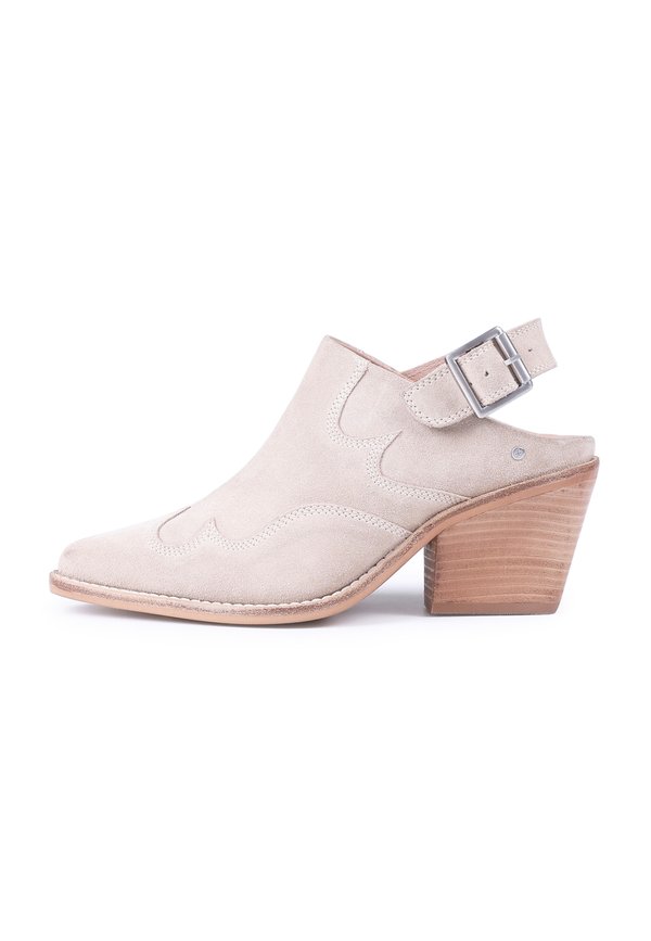 NEXT LOW KOLE - Heeled mules - oatmilk