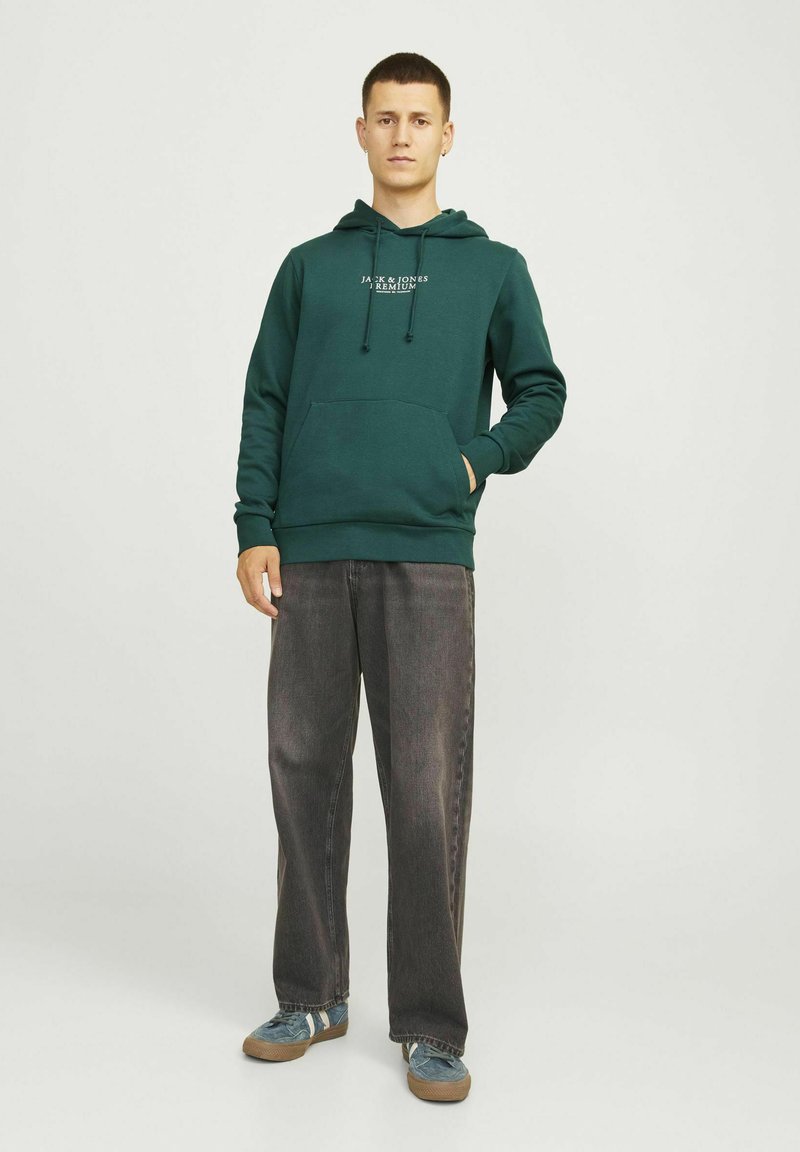 Jack & Jones Kapuzensweatshrt JJEBRADLEY SWEAT HOOD NOOS Mt Känguru Tasche