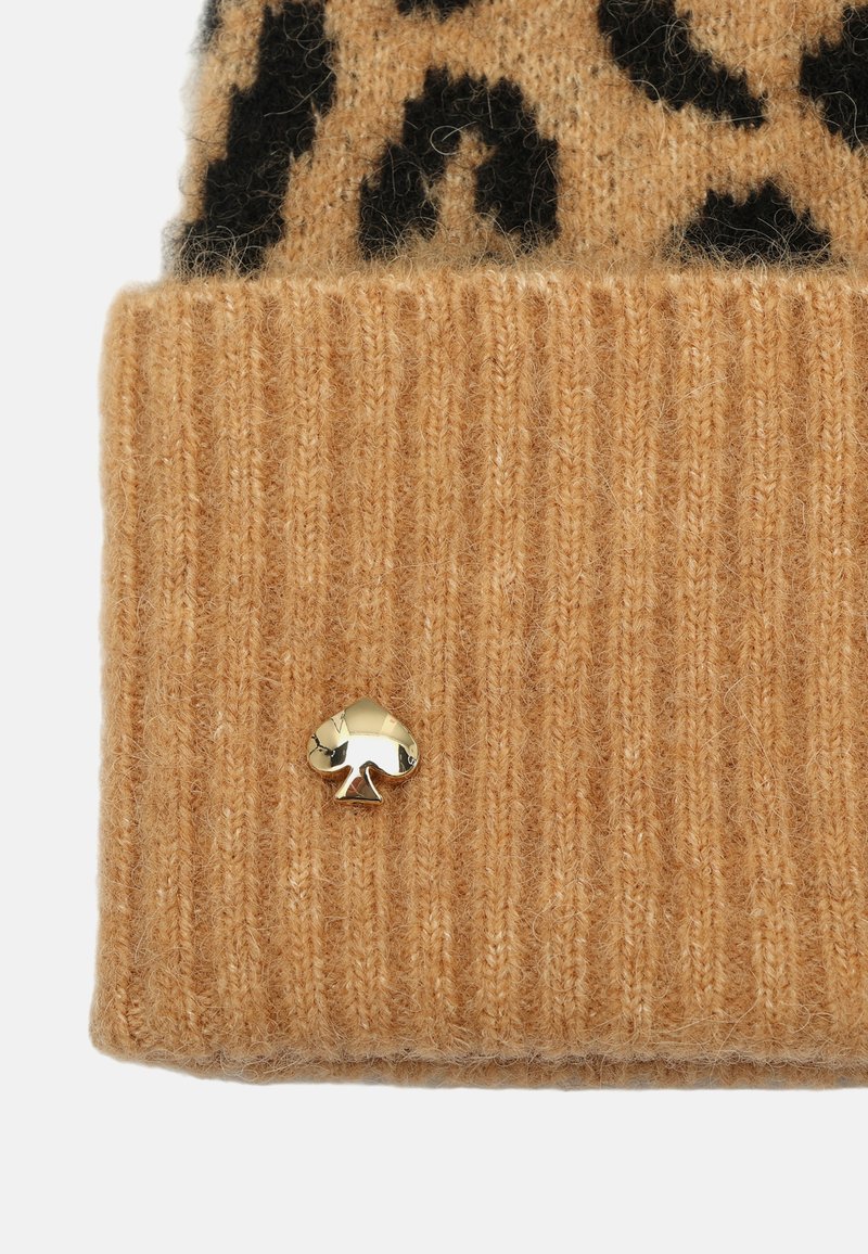 kate spade new york LEOPARD - Beanie - black light tobacco 