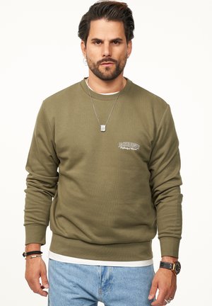 CREW NECK RUNDHALS PULLOVER - Sweatshirt - kalamata