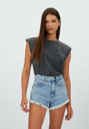 Farkkushortsit - blue denim