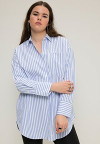 Studio Untold STRIPED LONG SLEEVE - Košilová halenka  - medium blue