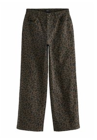 Next PRINTED WIDE LEG -REGULAR FIT - Straight leg -farkut - leopard