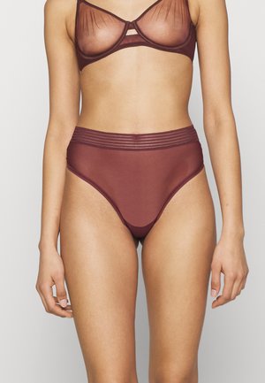 TEMPTING SHEER HIGHWAIST  - Thong - decadent chocolate