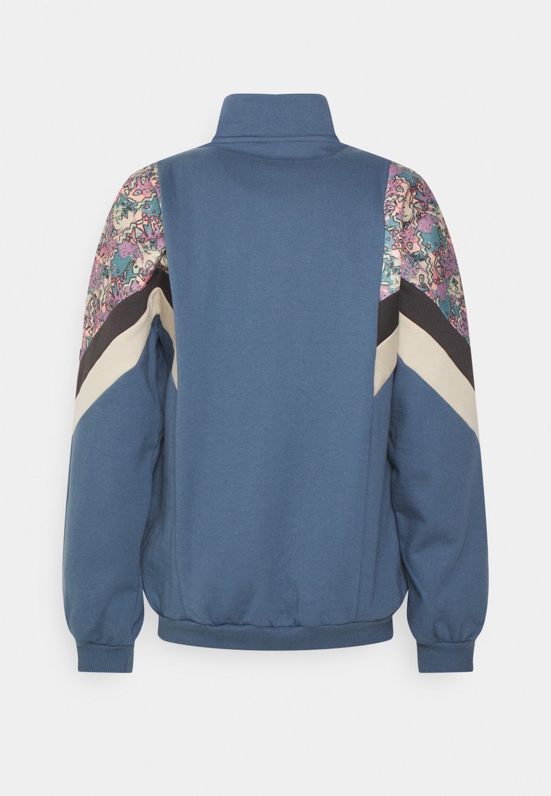 Kaotiko CREW JEAN BAHAMAS Sudadera con cremallera prusia/grey