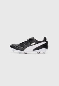 KING LIGA  - Chaussures de football pour terrain gras - black/white/silver-coloured