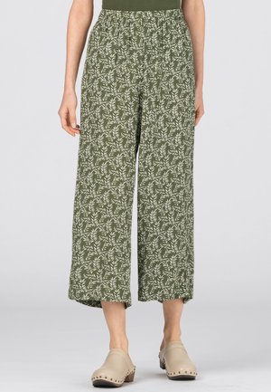 MIT RISPENDRUCK - Trousers - moss