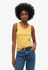 Superdry & Co SCOOP NECK TANK - Top - sauterne yellow