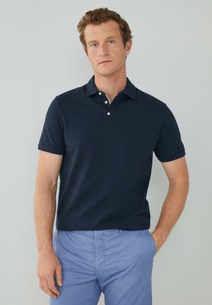 SWIM TRIM 3D BOX - Poloshirt - navy