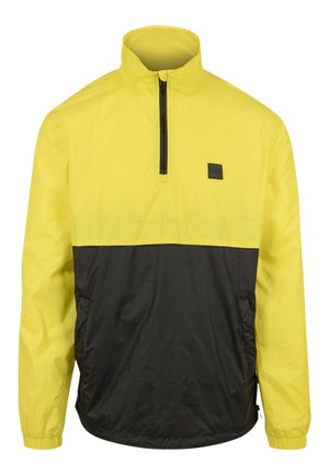 STAND UP COLLAR PULL OVER JACKET - Lett jakke - brightyellow/blk