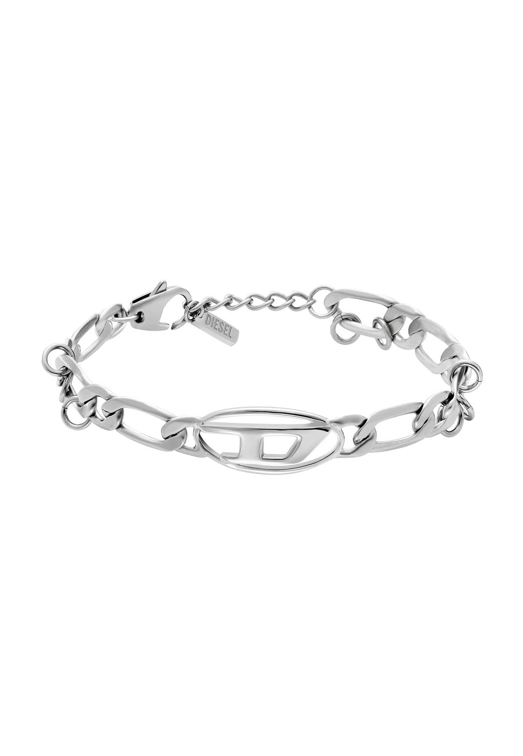 Diesel OVAL D LOGO - Bracelet - silver tone/silver-coloured - Zalando