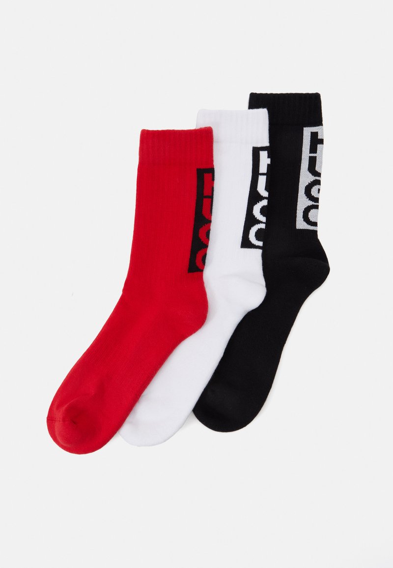 HUGO BACK LABEL 3 PACK - Strømper - black