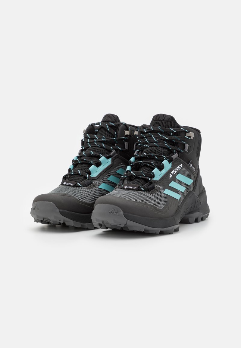 adidas gazelle silver green womens Adidas Terrex Swift R3 Mid Gore-Tex Hiking Shoes Bludaw / Grefou / Impora   The Sporting Lodge
