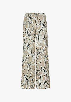 MADELEINE, PETITE - Trousers - cappuccino multicolour