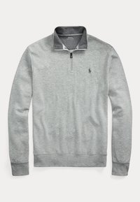 LUXURY JERSEY QUARTER-ZIP PULLOVER - Sportinis megztinis - andover heather