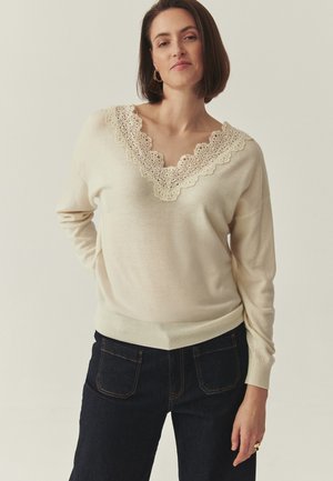 ELWIRA - Jersey de punto - cream white