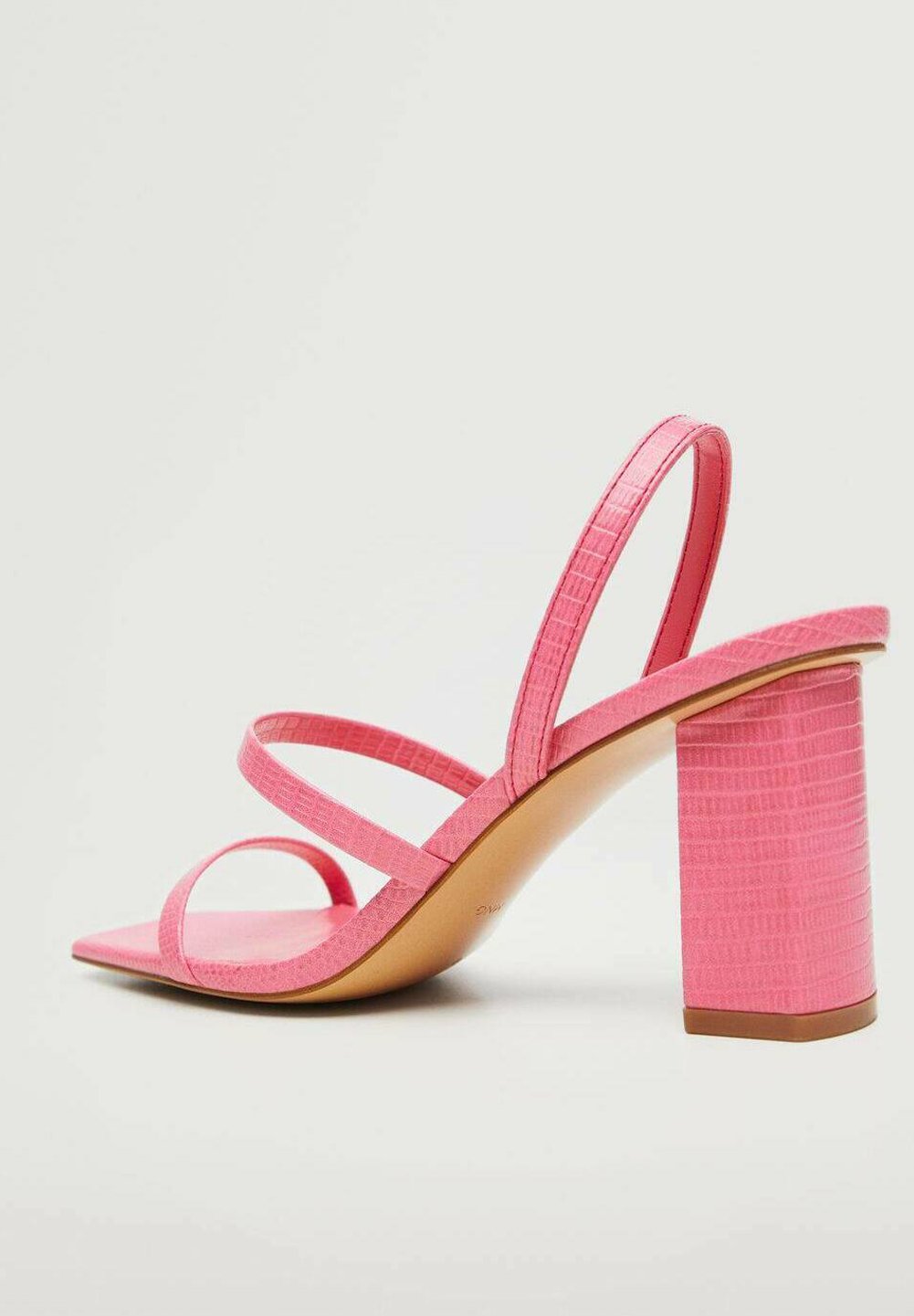 Mango TRINI - Sandalias de tacón - pink/rosa - Zalando.es