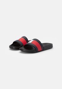 Tommy Hilfiger FLAG POOL SLIDE - Badesandale - black