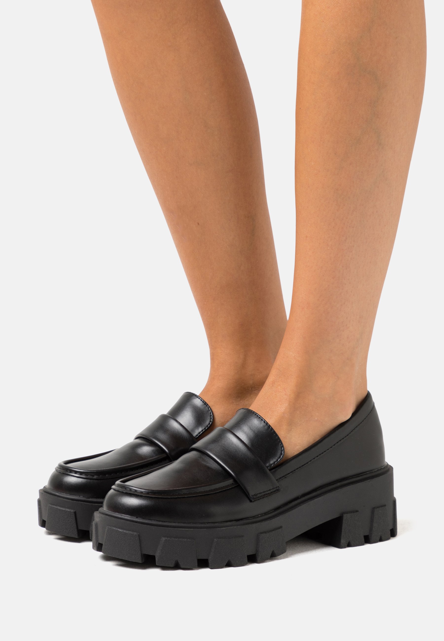 JEN CHUNKY LOAFER - Slip-ons - black 
