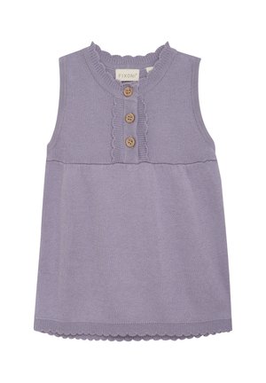 Stickad klänning - lavender gray