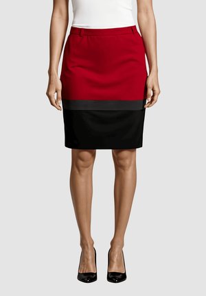 RECTA DE  - Falda de tubo - rojo