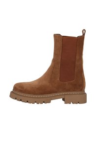 USTICA - Platform ankle boots - braun