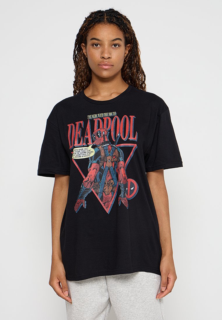 Marvel T-shirt print zwart