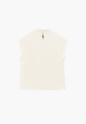 OXXO, OXXO DÉGAJE NECK SLEEVELESS BLOUSE - Blouse - almond milk