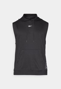 BASKETBALL SLEEVELESS HOODIE - Felpa con cappuccio - black