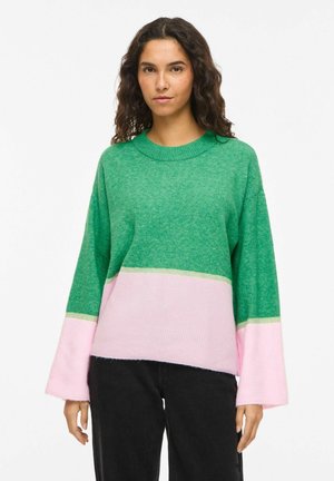 PULLOVER VIBONNIE RUNDHALS - Striktrøje - kelly green