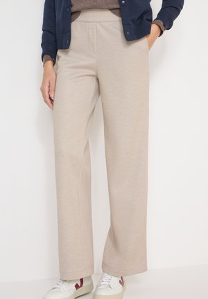WIDE LEG - Pantalon classique - beige