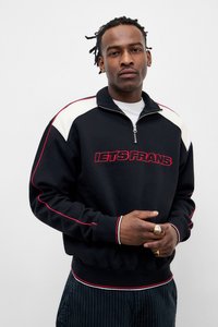 PANEL 1/4 ZIP UNISEX - Φούτερ - black