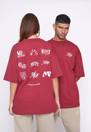 Multiply Apparel COMPETITION - Print T-shirt - ruby wine