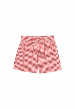 Kappahl, CHECKED SHORTS WITH DRAWSTRING - Short - red