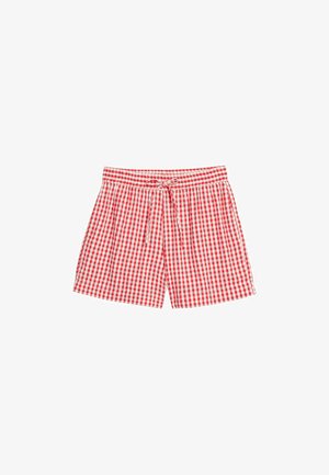 Kappahl, CHECKED SHORTS WITH DRAWSTRING - Shorts - red