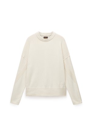 Napapijri D-SARCA LS W - Stickad tröja - beige dimity